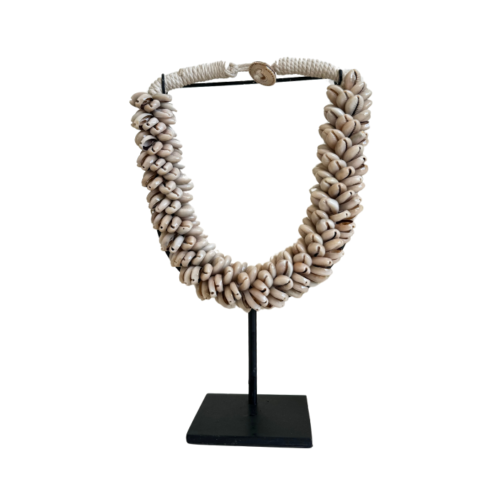 Shell Necklace on Stand Decor