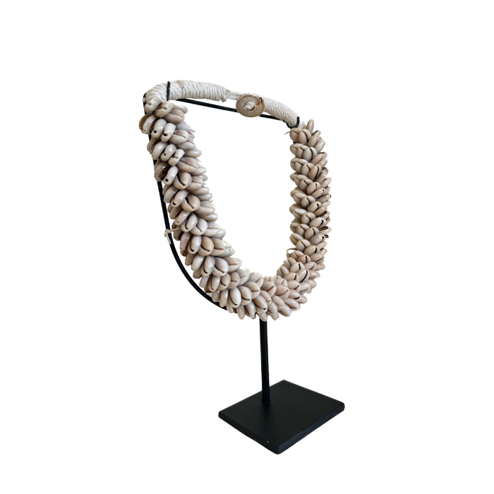 Shell Necklace on Stand Decor