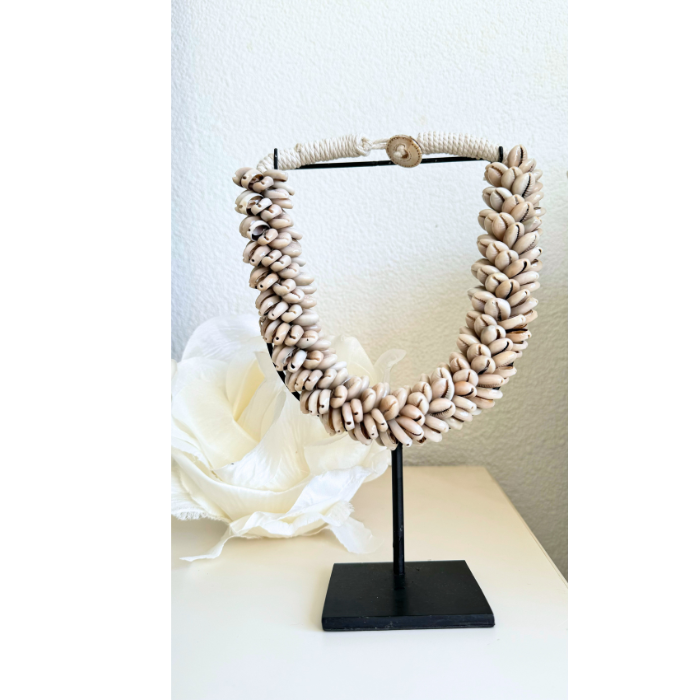 Shell Necklace on Stand Decor